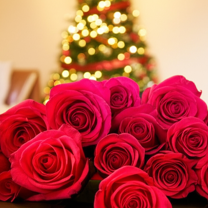 Rosas rojas ecuatorianas