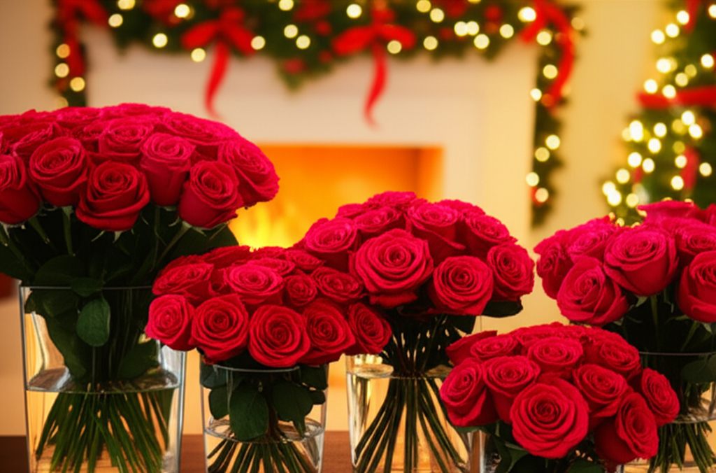 Rosas rojas ecuatorianas